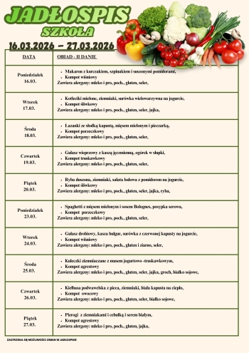 JADŁOSPIS SZKOŁA 16.03-27.03.2026