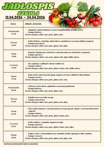 JADŁOSPIS SZKOŁA 13.04-24.04.2026