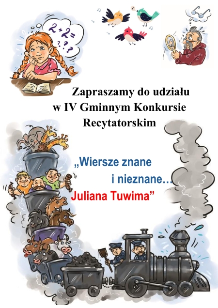 IV Gminny Konkurs Recytatorski „WIERSZE ZNANE I NIEZNANE  Juliana Tuwima”