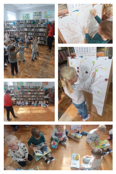 Przedszkole w Niechobrzu nr 1: Spotkanie biblioteczne