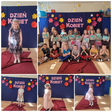 Przedszkole w Nosówce: Pokaz Mody - Dzień Kobiet