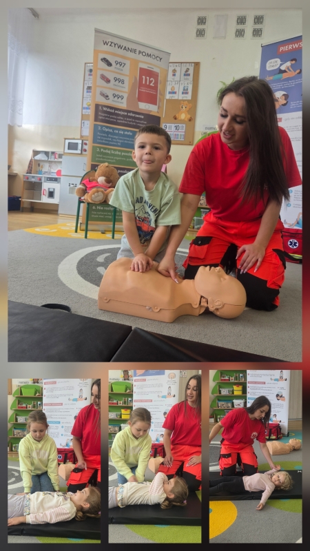 Punkt przedszkolny ''Kubusiowa Polana'' w Niechobrzu: Pierwsza Pomoc