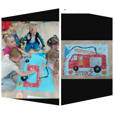 Punkt przedszkolny ''Kubusiowa Polana'' w Niechobrzu: Wizyta w OSP Niechobrz