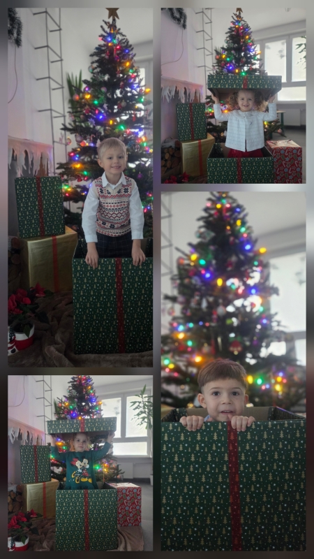 Punkt przedszkolny ''Kubusiowa Polana'' w Niechobrzu: Sesja świąteczna