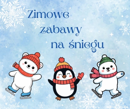 Przedszkole Boguchwała Reja: Zimowe zabawy na śniegu
