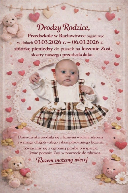 Razem możemy pomóc Zosi 