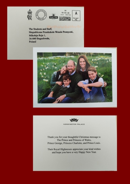 A card to The Royal Family” – kartki świąteczne do Brytyjskiej Rodziny Królewskiej