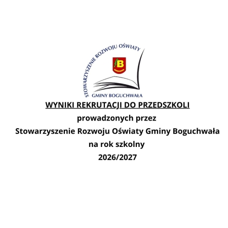 Wyniki rekrutacji do przedszkoli prowadzonych przez Stowarzyszenie Rozwoju Oświaty Gminy B