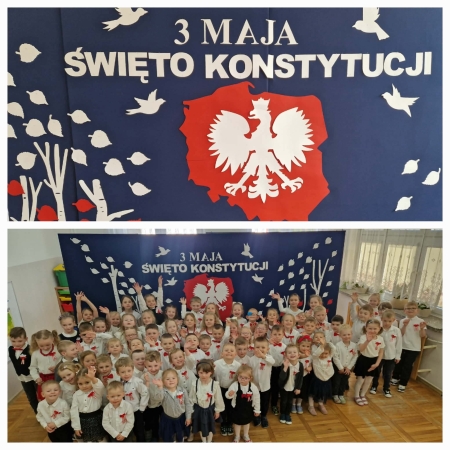Przedszkole w Niechobrzu nr 1: Święto Konstytucji 3 Maja