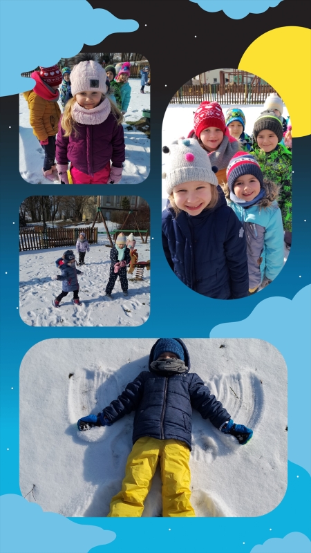 Smerfolandia w Zgłobniu: Zabawy na śniegu