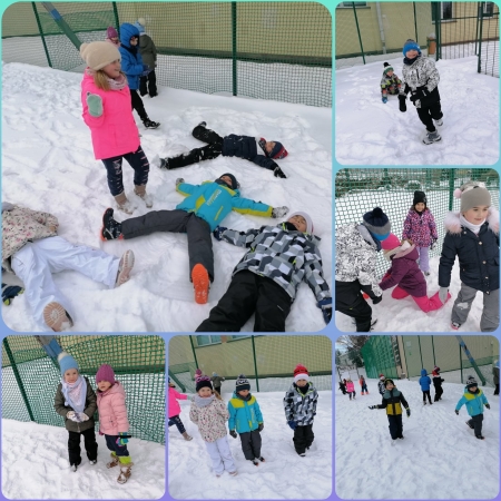 Niepubliczne Przedszkole Wesołe Promyczki w Boguchwale: Zabawy na śniegu